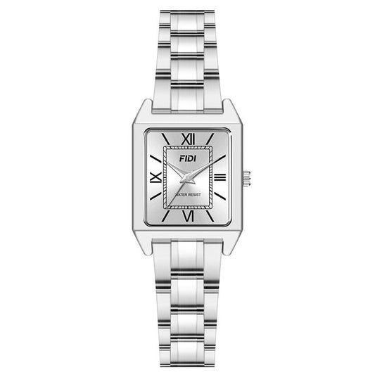 Quartz Movement FIDI Women's Watch FD102-SV, Silver, Stainless Steel, Roman Numeral