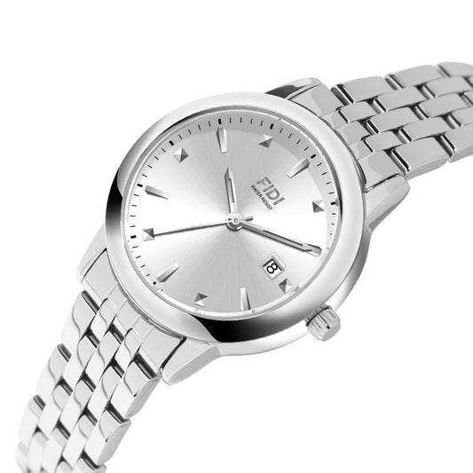 FIDI Quartz Movement Women's Watch, FD105-SV, Silver, Stainless Steel, Roman Numeral