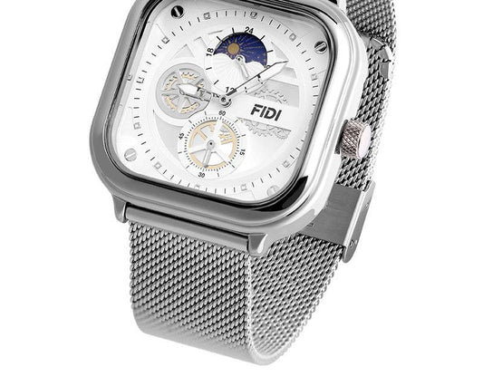 FD108-SV, Silver, Men's FIDI Automatic, Multi-Function Watch, Mechanical watch, Stainless Steel.