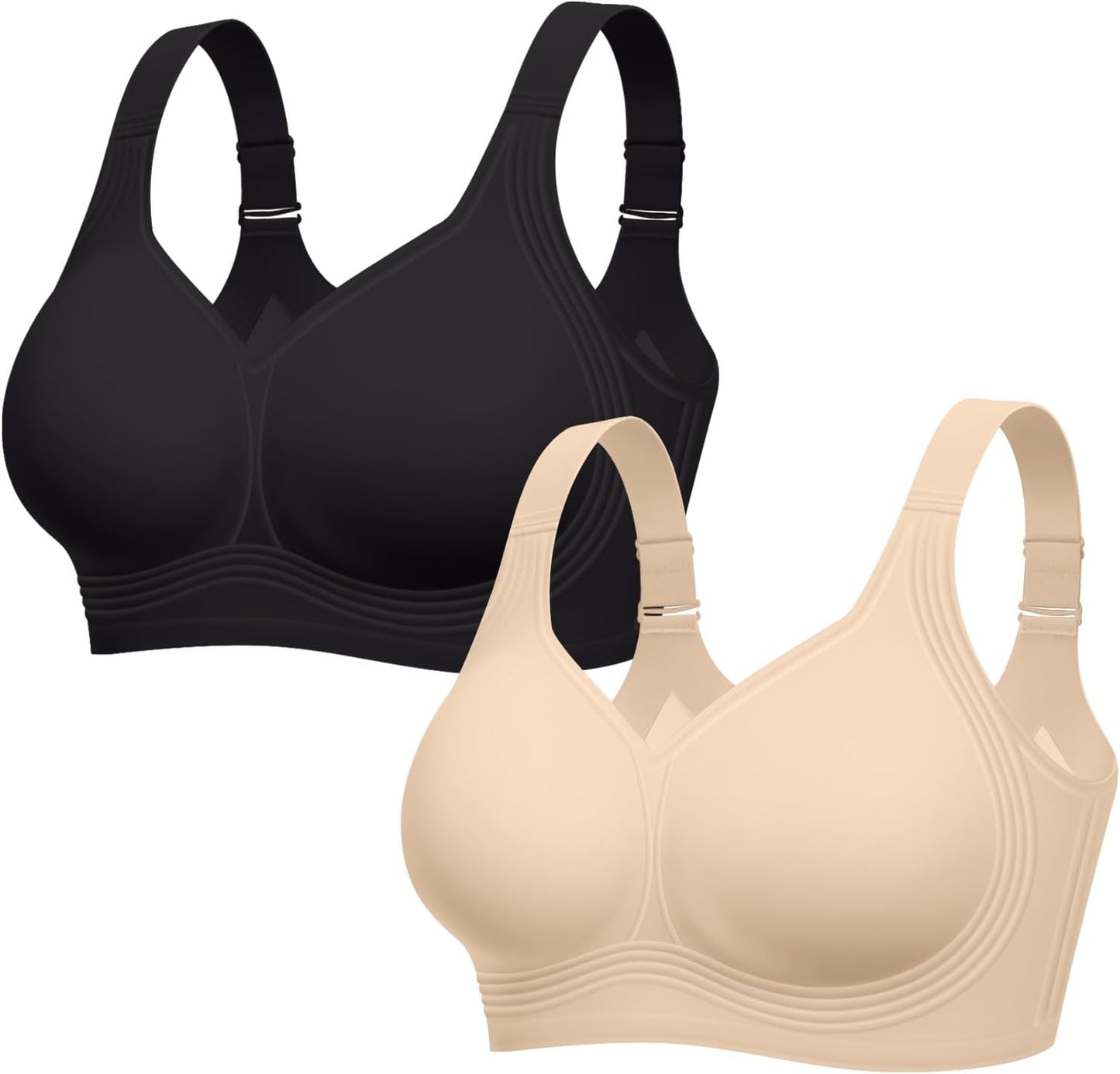 LetsJoli Jelly Bras for Women No Underwire Plus Size Push Up Supportive Accessories