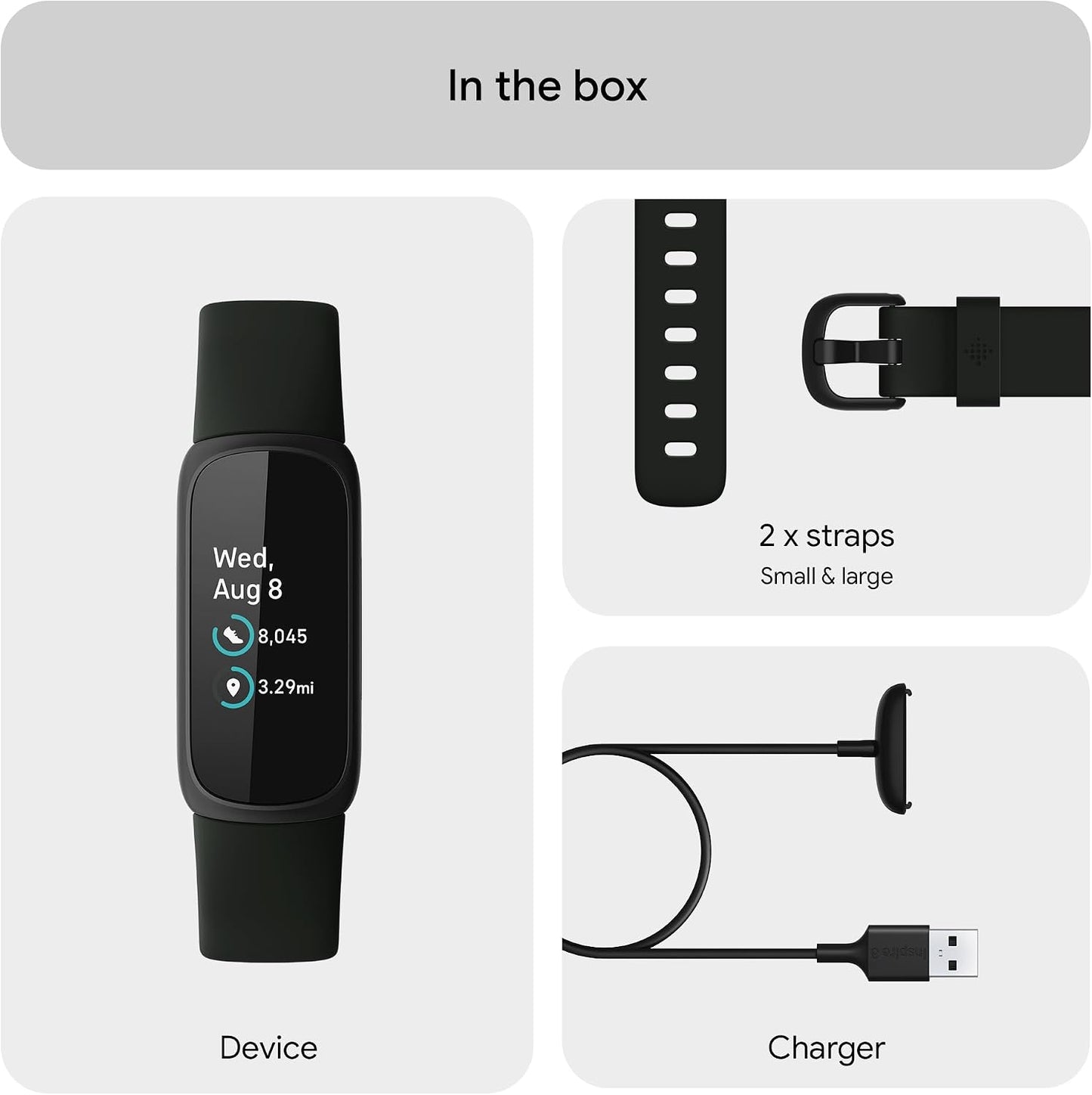 Google Fitbit Inspire 3 Activity Tracker with 6-months Premium Membership Included, up to 10 days battery life and Daily Readiness Score
