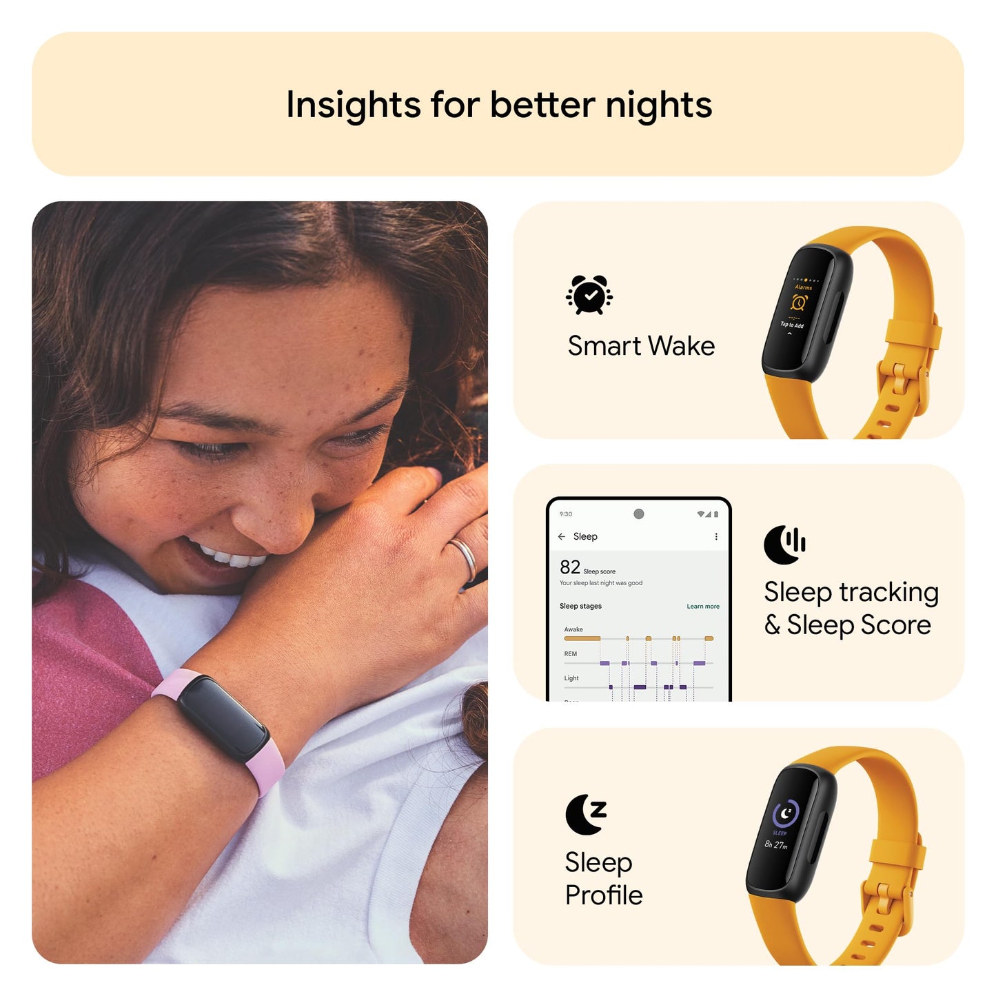 Google Fitbit Inspire 3 Activity Tracker with 6-months Premium Membership Included, up to 10 days battery life and Daily Readiness Score