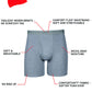 Hanes mens Underwear Boxer Briefs Pack, Cool & Breathable Cotton Moisture-wicking Underwear for Men, No Ride Up