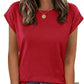 Zeagoo Womens Tops Summer Casual Cap Sleeve Tshirts Shirts Business Blouses