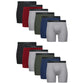 Hanes mens Underwear Boxer Briefs Pack, Cool & Breathable Cotton Moisture-wicking Underwear for Men, No Ride Up