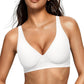 OEAK Womens Jelly Bras Wireless Deep V Bralette Comfy Push Up Tshirt Bras Accessories