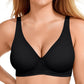 OEAK Womens Jelly Bras Wireless Deep V Bralette Comfy Push Up Tshirt Bras Accessories