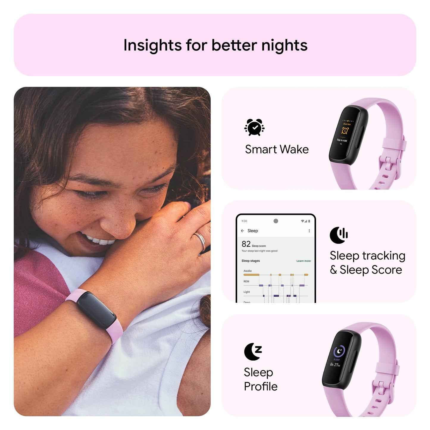 Google Fitbit Inspire 3 Activity Tracker with 6-months Premium Membership Included, up to 10 days battery life and Daily Readiness Score