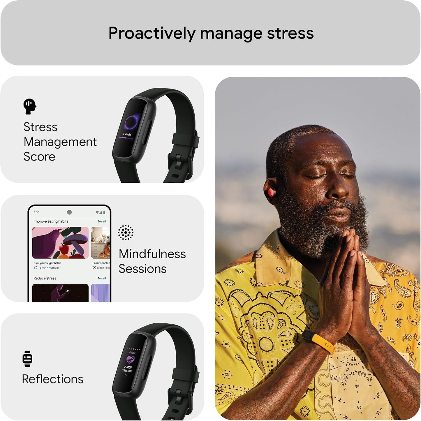 Google Fitbit Inspire 3 Activity Tracker with 6-months Premium Membership Included, up to 10 days battery life and Daily Readiness Score