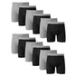 Hanes mens Underwear Boxer Briefs Pack, Cool & Breathable Cotton Moisture-wicking Underwear for Men, No Ride Up