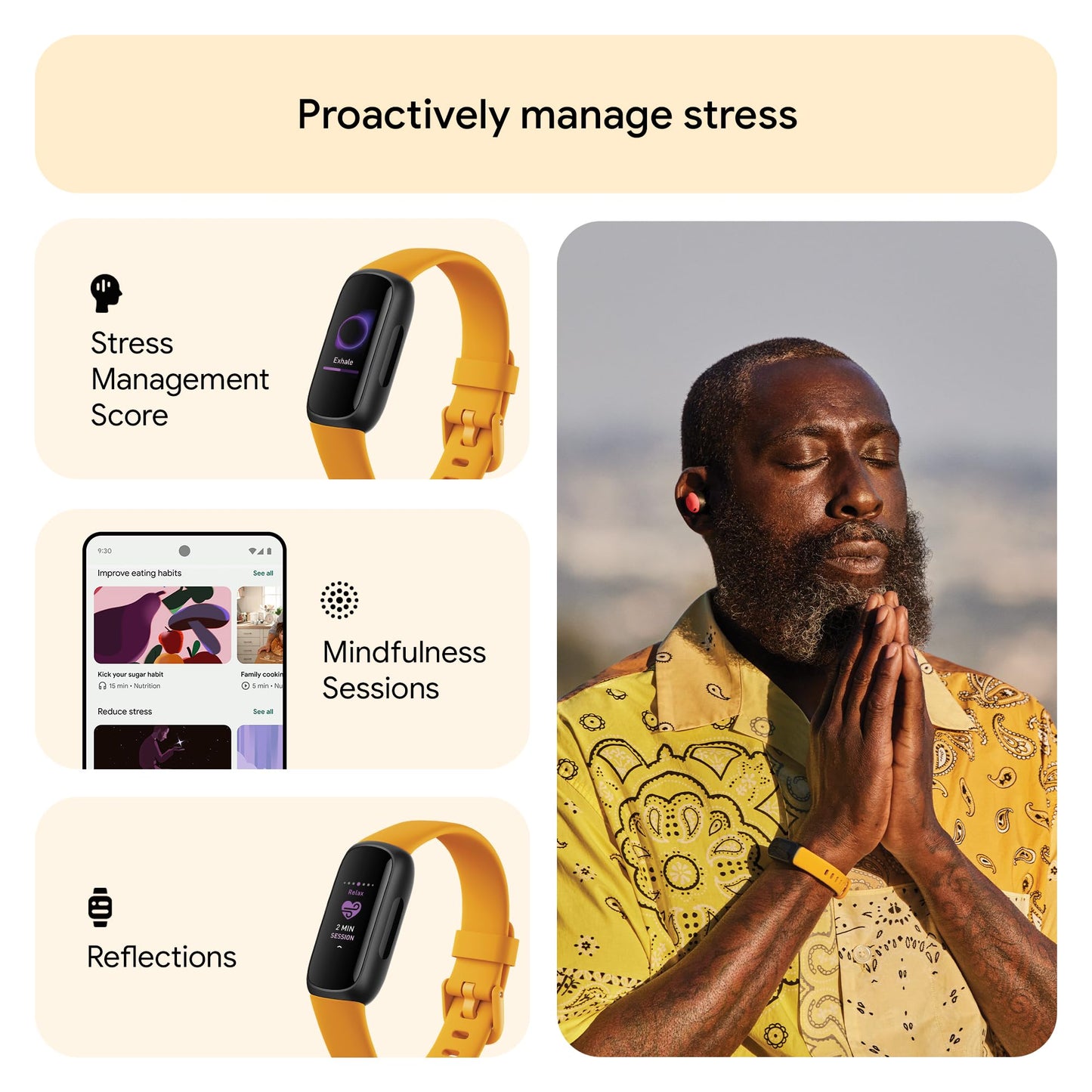 Google Fitbit Inspire 3 Activity Tracker with 6-months Premium Membership Included, up to 10 days battery life and Daily Readiness Score