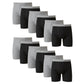 Hanes mens Underwear Boxer Briefs Pack, Cool & Breathable Cotton Moisture-wicking Underwear for Men, No Ride Up