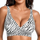 OEAK Womens Jelly Bras Wireless Deep V Bralette Comfy Push Up Tshirt Bras Accessories