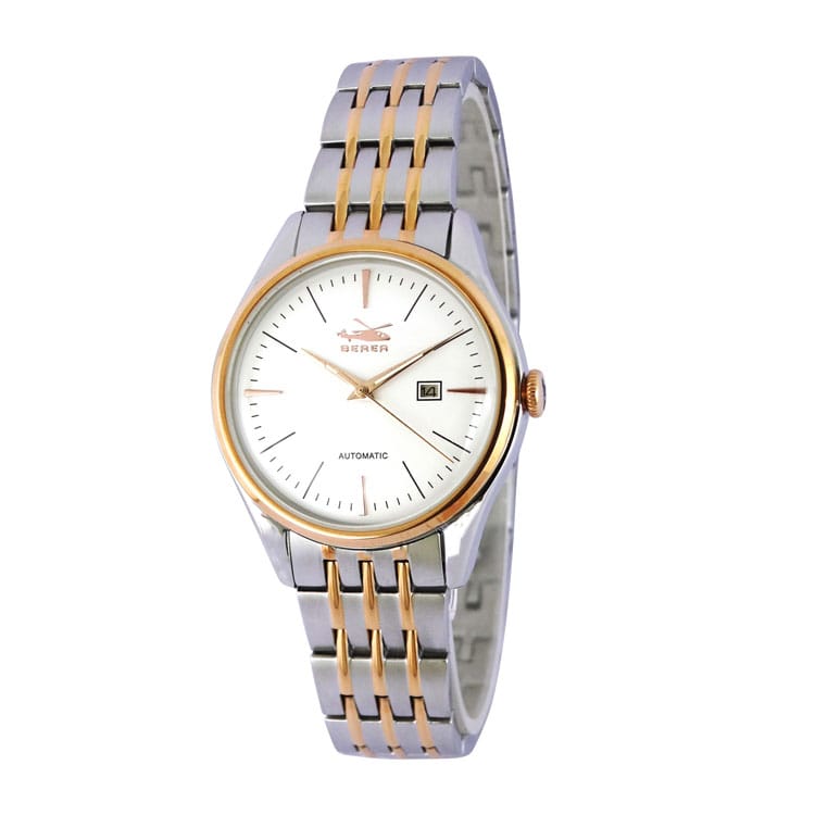 Yellow Gold + Silver, Berea Automatic Watch, BA001-0001GD-S-, 33 MM, Stainless Steel