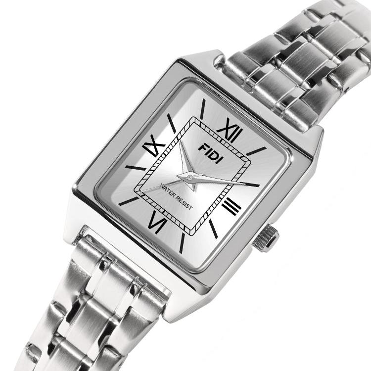 Quartz Movement FIDI Women's Watch FD102-SV, Silver, Stainless Steel, Roman Numeral