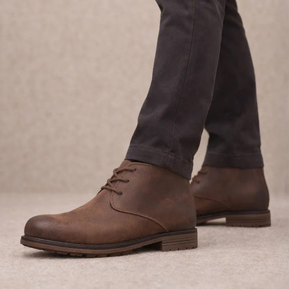 Beckett Mens Boots Brown Adults Ankle Lace Up Gripped Smart Casual SIZE