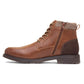 Beckett Mens Boots Tan Adults Ankle Lace Up Zip Up Padded Collar SIZE